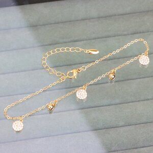 "Rose Gold Anklet with Sparkling Charm – XPAL1178